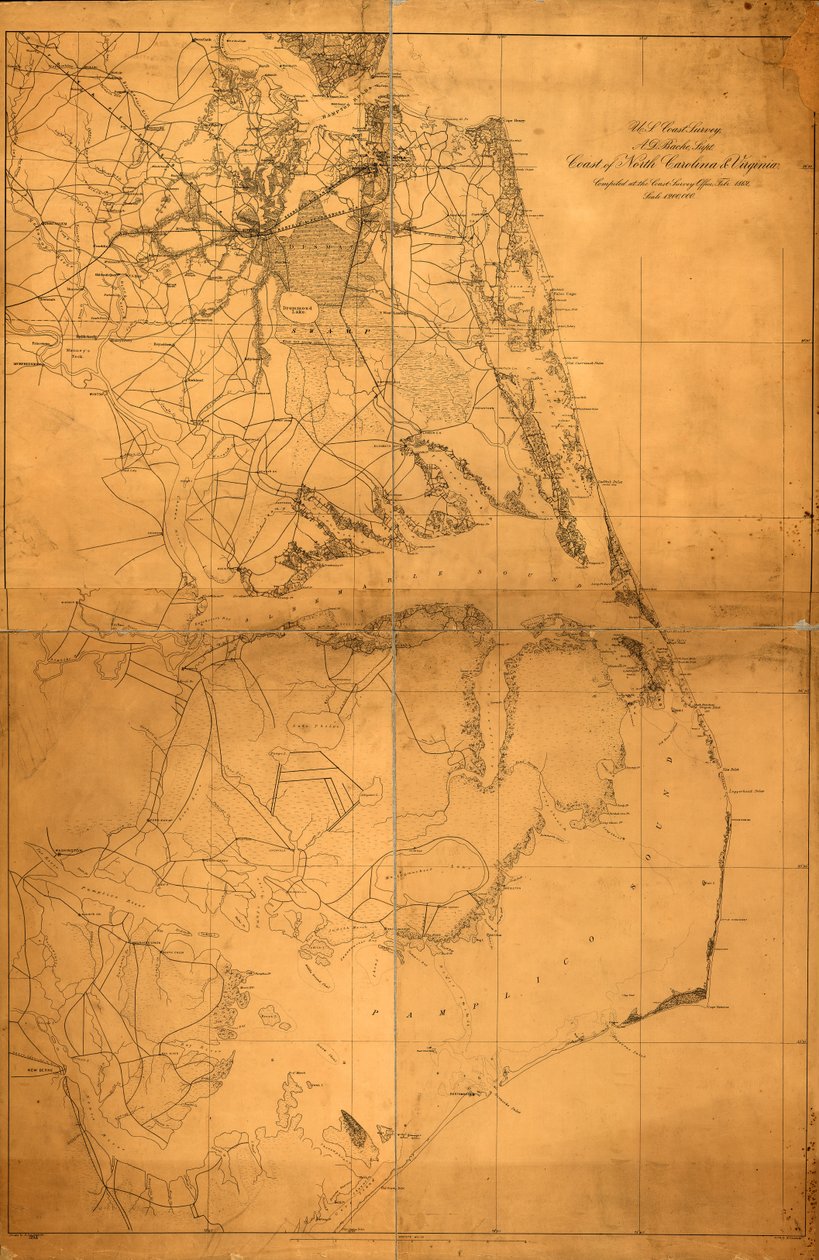 Coast of North Carolina & Virginia by A. Lindenkohl
