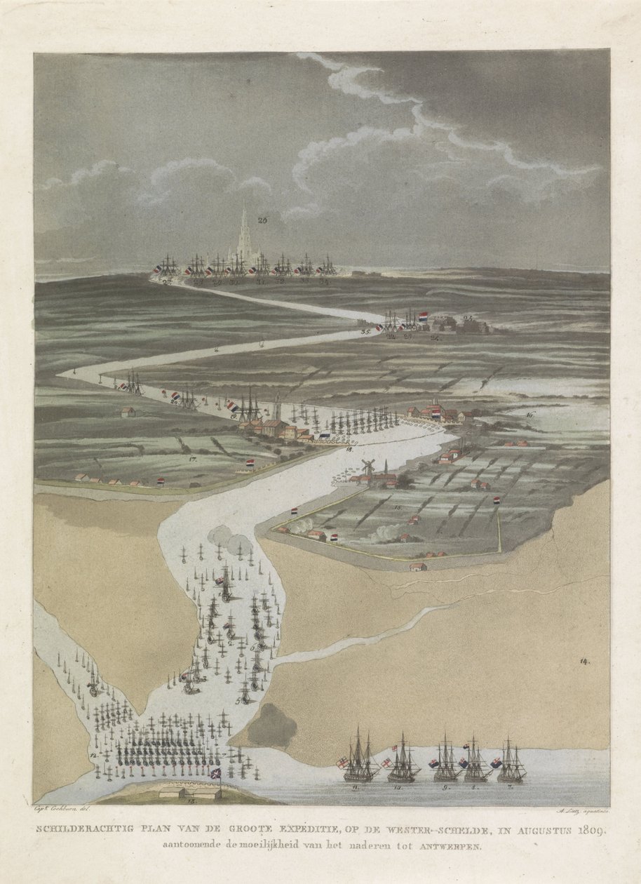 British Expedition to Antwerp, 1809 by A. Lutz