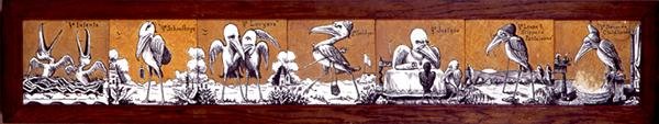 Tile Panel, c.1876 by A. Masson