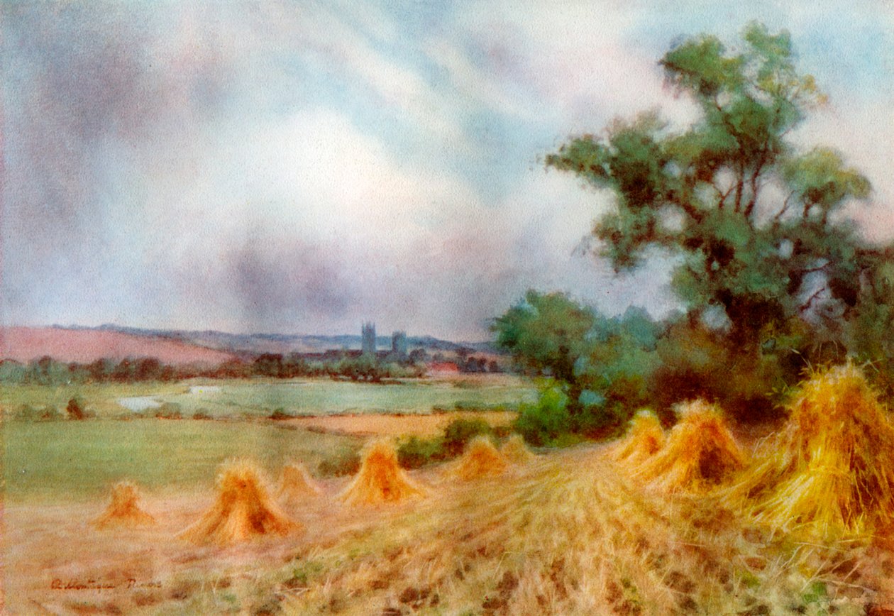 Canterbury from Sturry Wood, Kent, 1924-1926 by A Montague Rivers