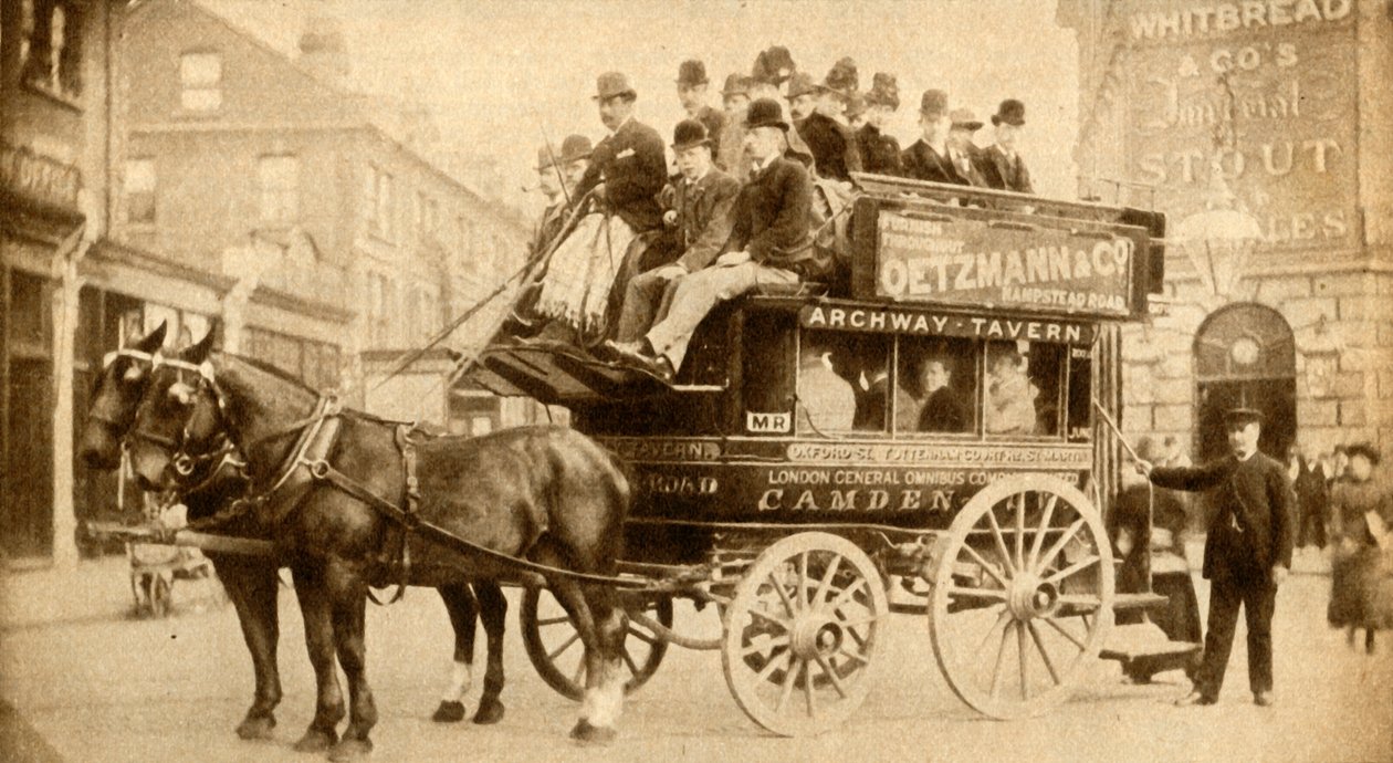 The Knifeboard Bus, 1900, 1933 by A Moull