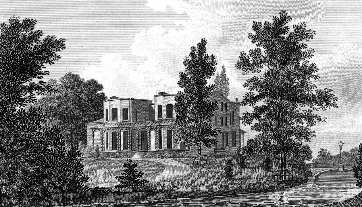 Lord Nelsons Villa at Merton, 19th century by A Warren