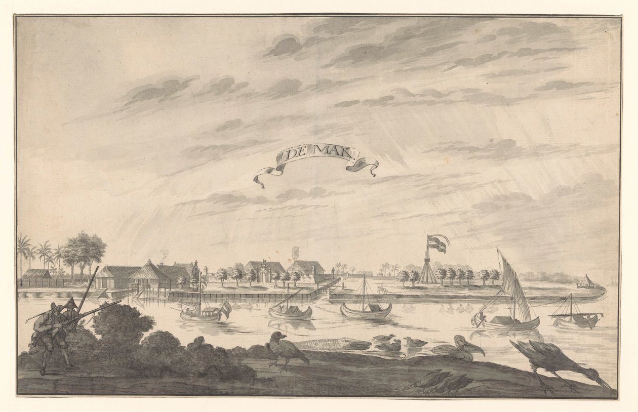 View of Demak by A. de Nelly (possibly)
