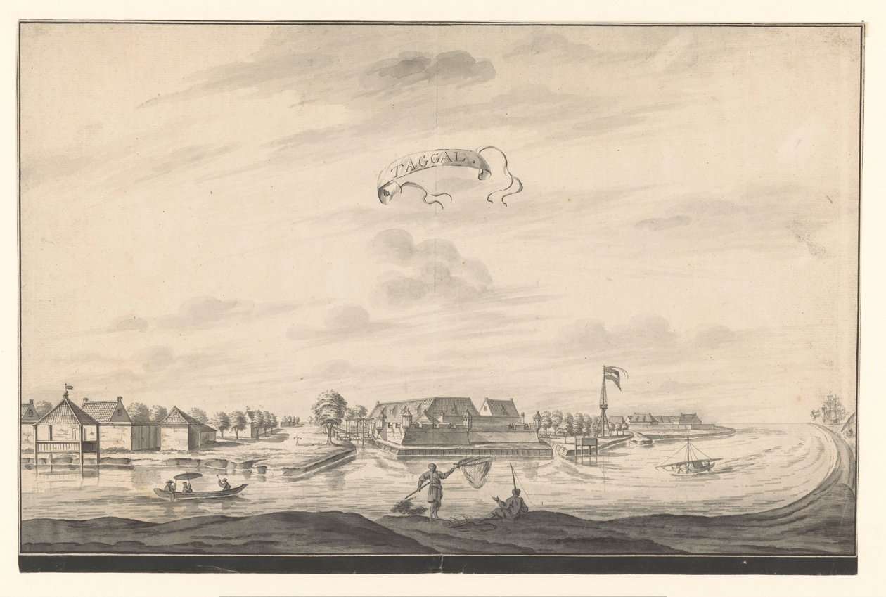 View of Tegal by A. de Nelly (possibly)