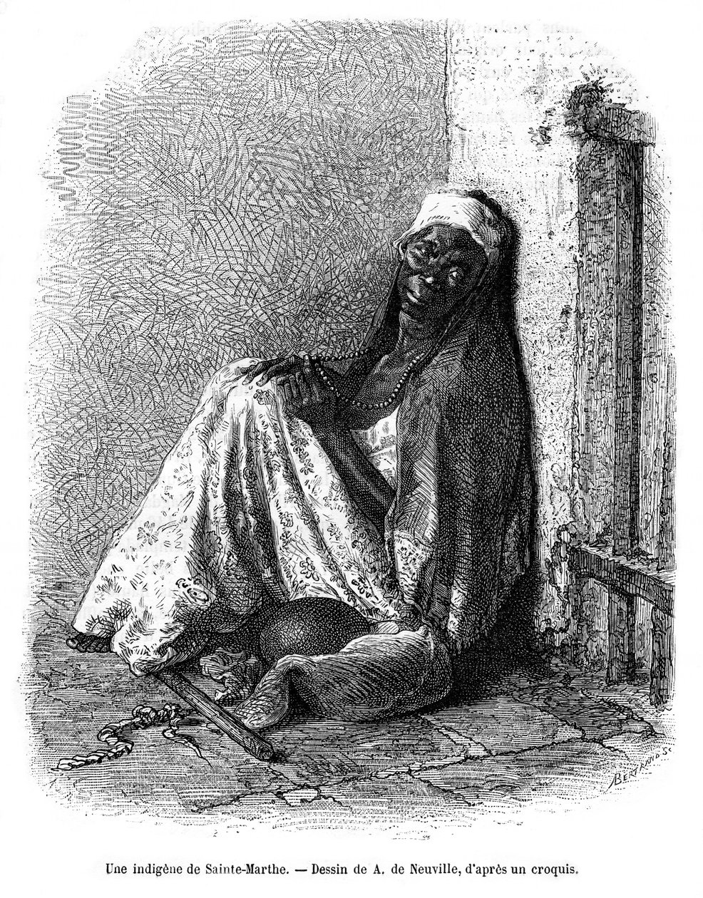 A woman of Santa Marta, Colombia by A. de Neuville