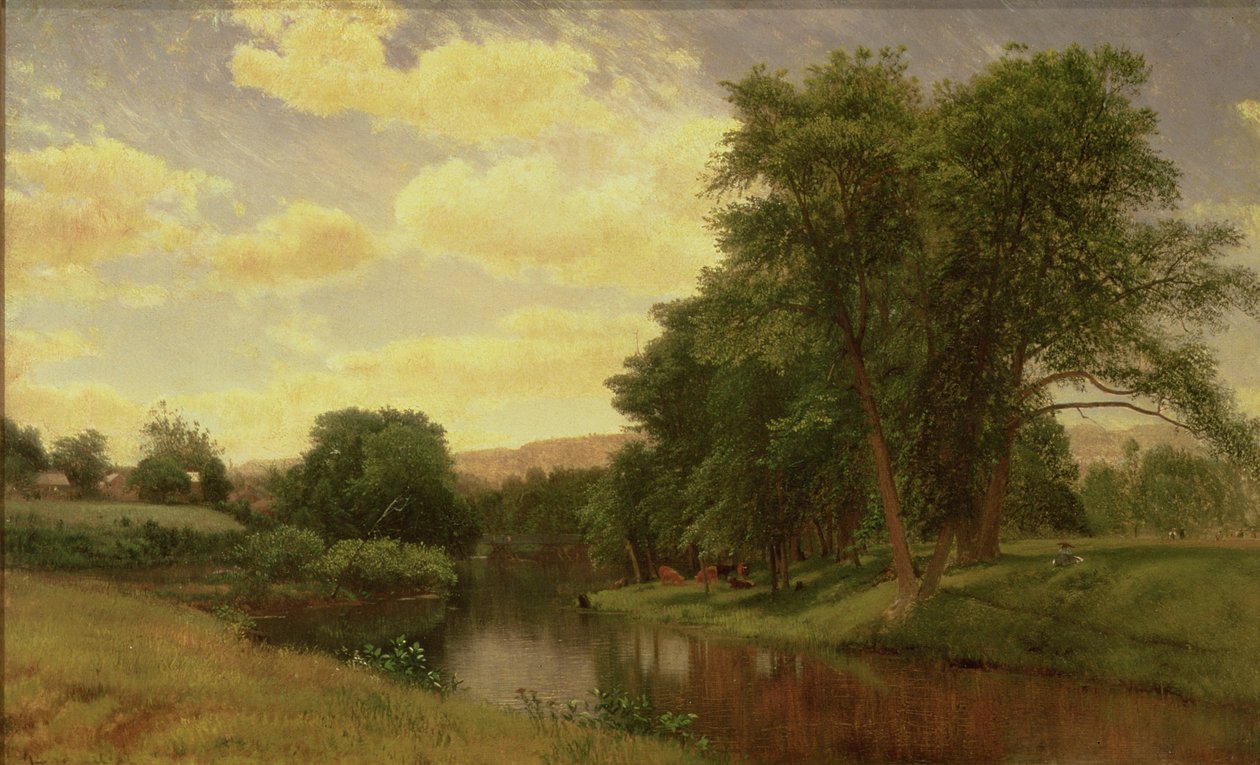 New England Landscape by Aaron Draper Shattuck