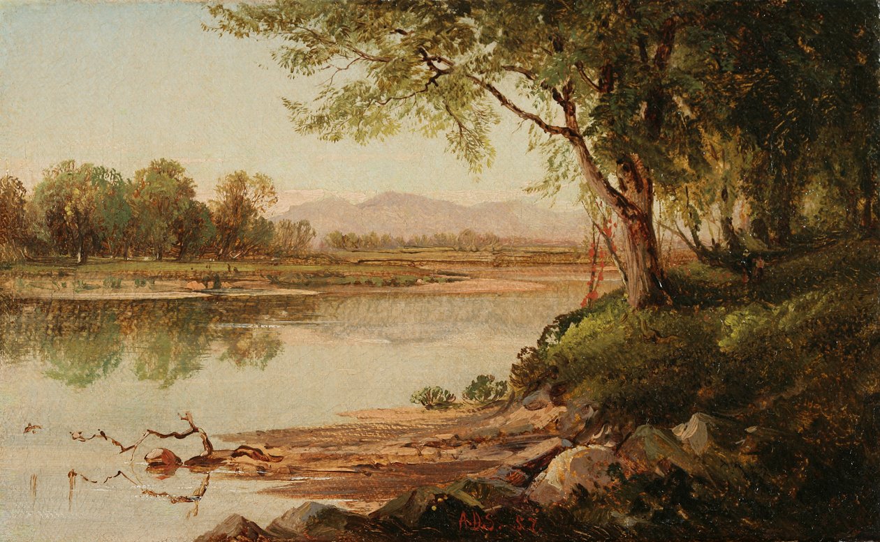 Along the Saco, 1857 by Aaron Draper Shattuck