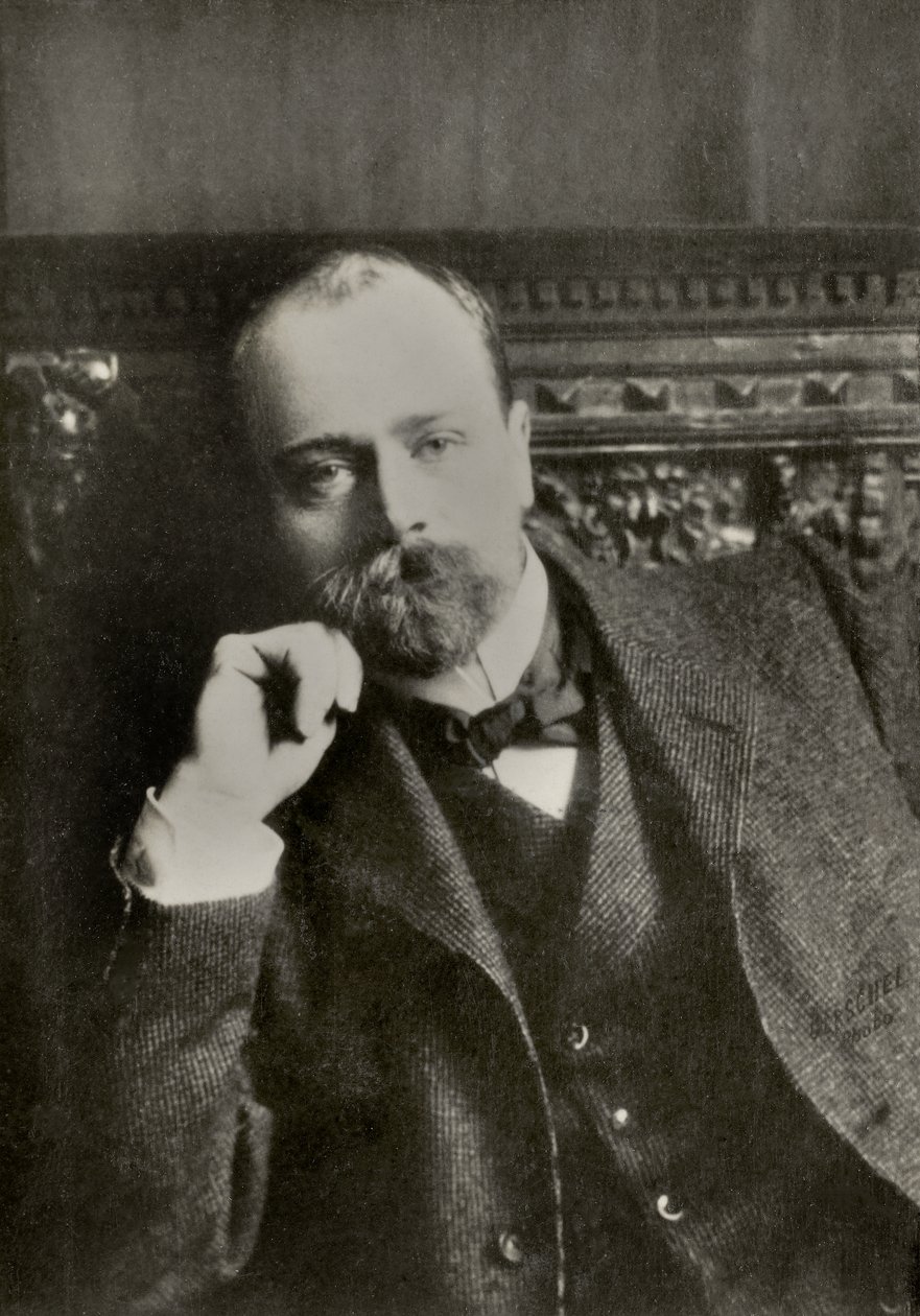 Portrait of the French painter Emile Friant by Aaron Gerschel