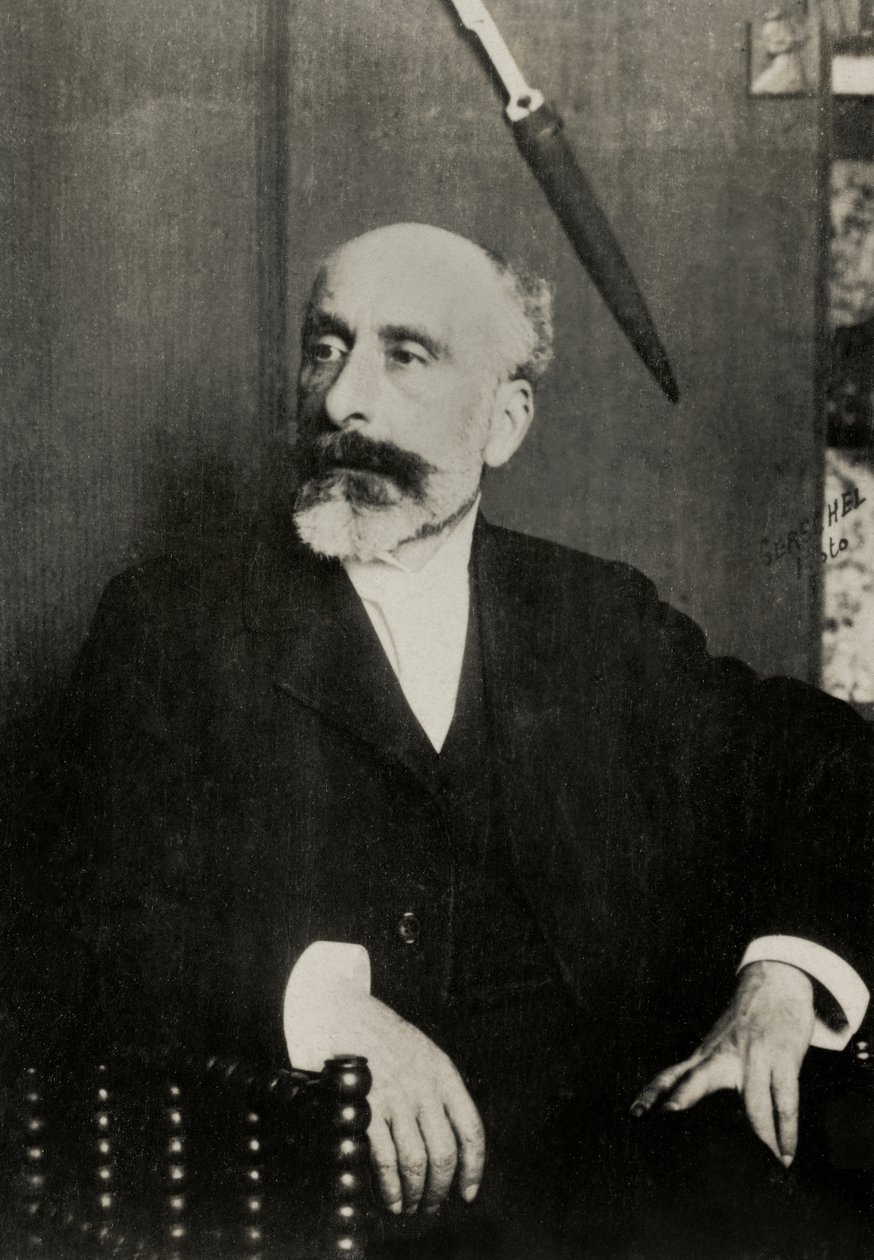 Portrait of the French painter Rene Billotte by Aaron Gerschel