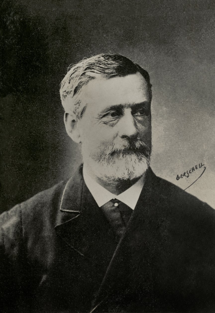 Portrait of the French sculptor Paul Dubois by Aaron Gerschel