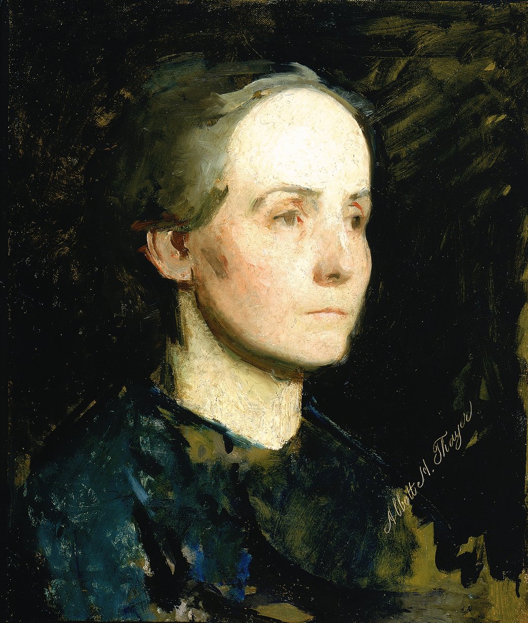 Portrait of a Woman, Miss Gertrude Bloede by Abbott Handerson Thayer