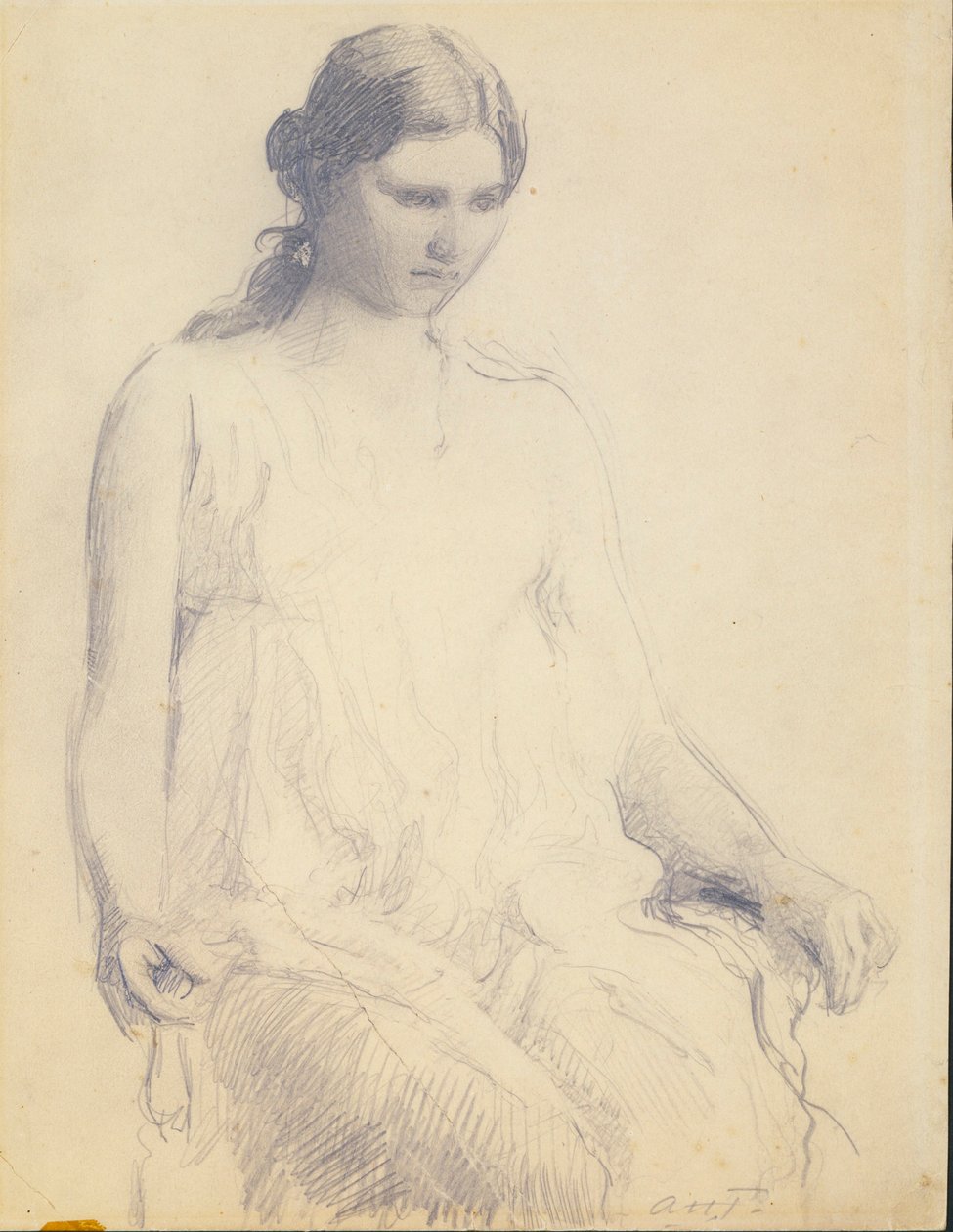 Study of a Young Woman by Abbott Handerson Thayer