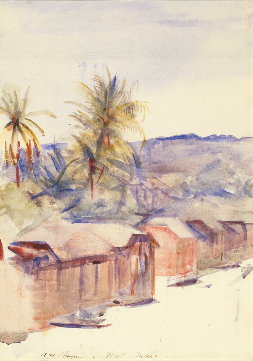Village Street, Dominica by Abbott Handerson Thayer