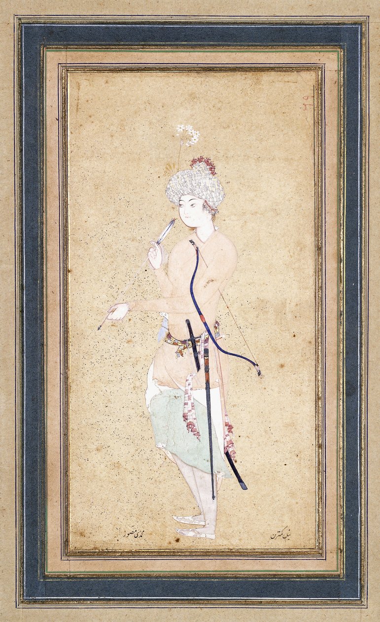 A Young Archer by Abd Allah Musawwir