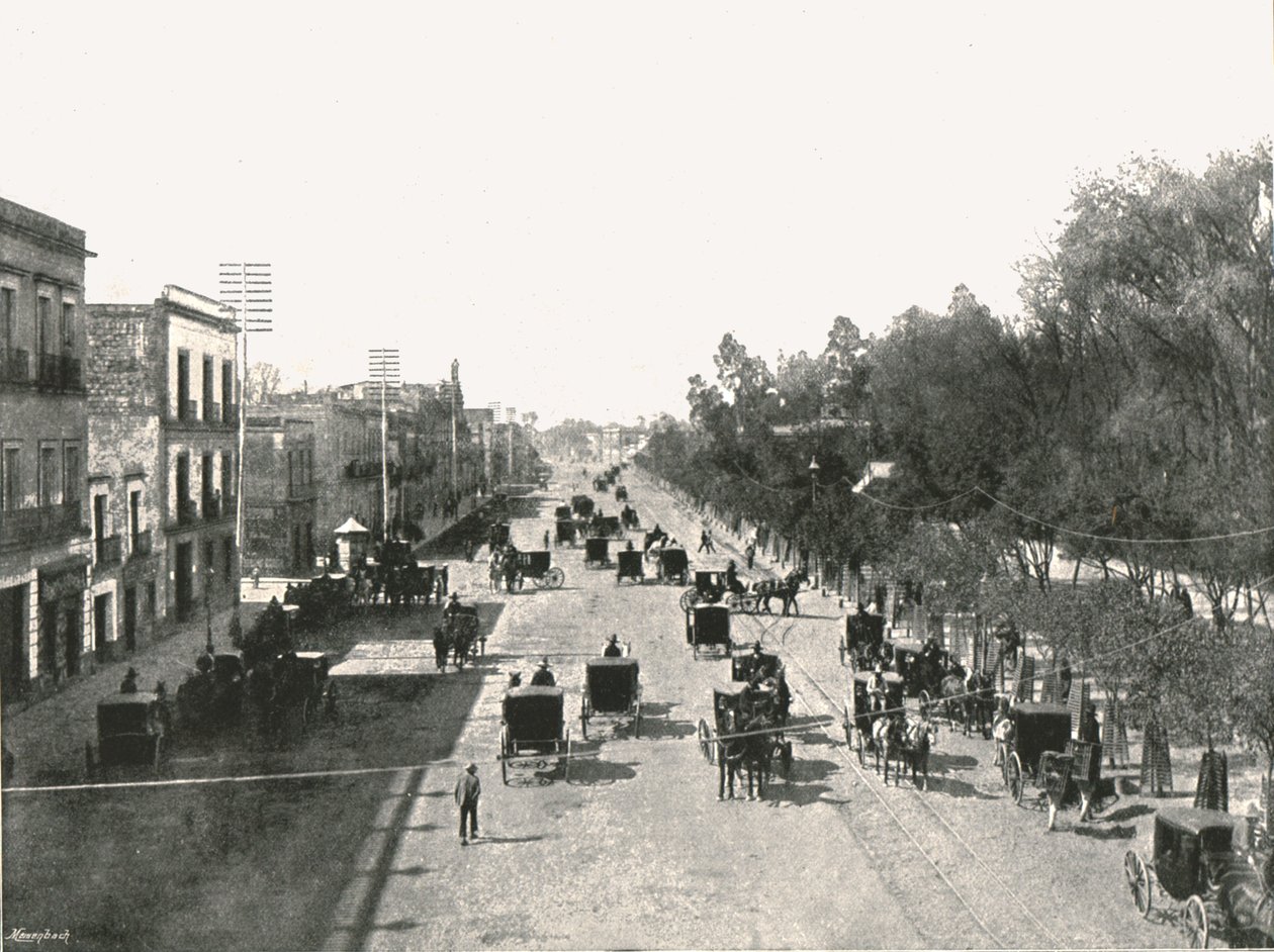 Avenida Juarez, Mexico City, Mexico by Abel Briquet