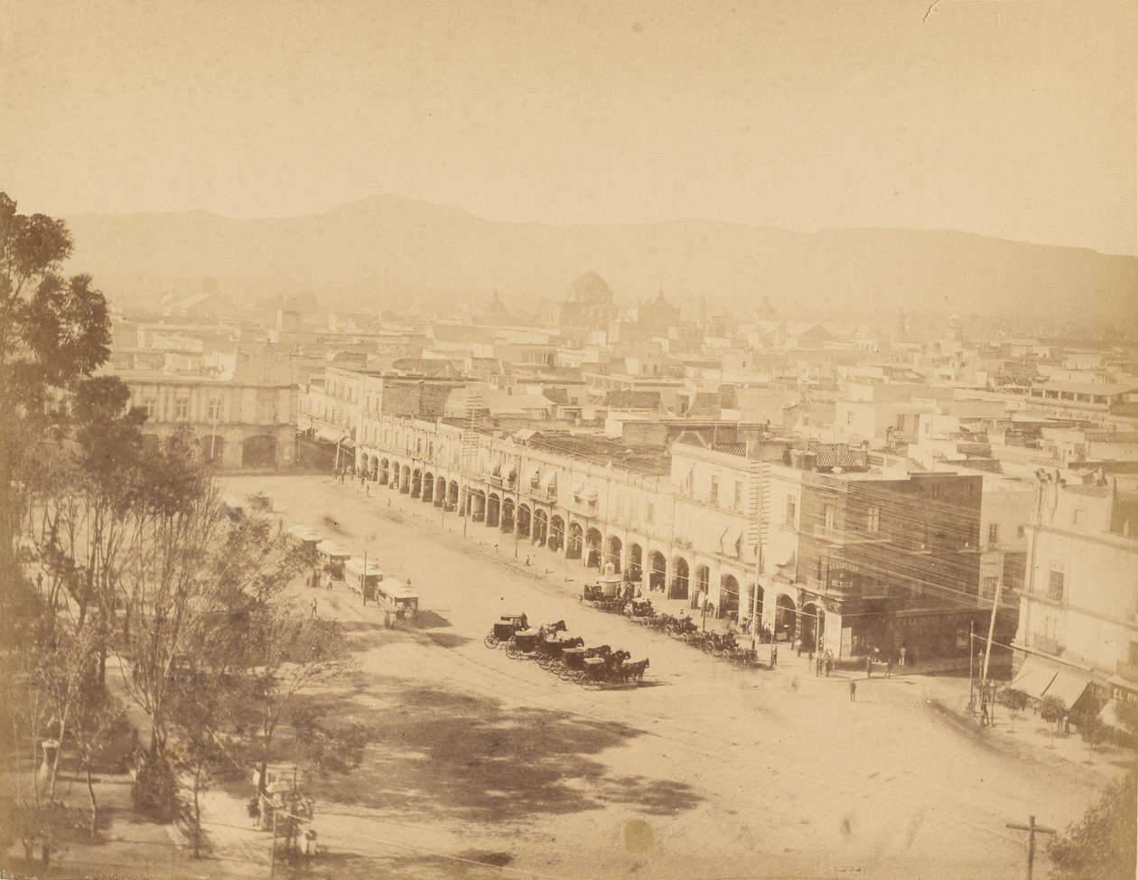 Mexican Views. Mexico, Mercaderes Portal by Abel Briquet