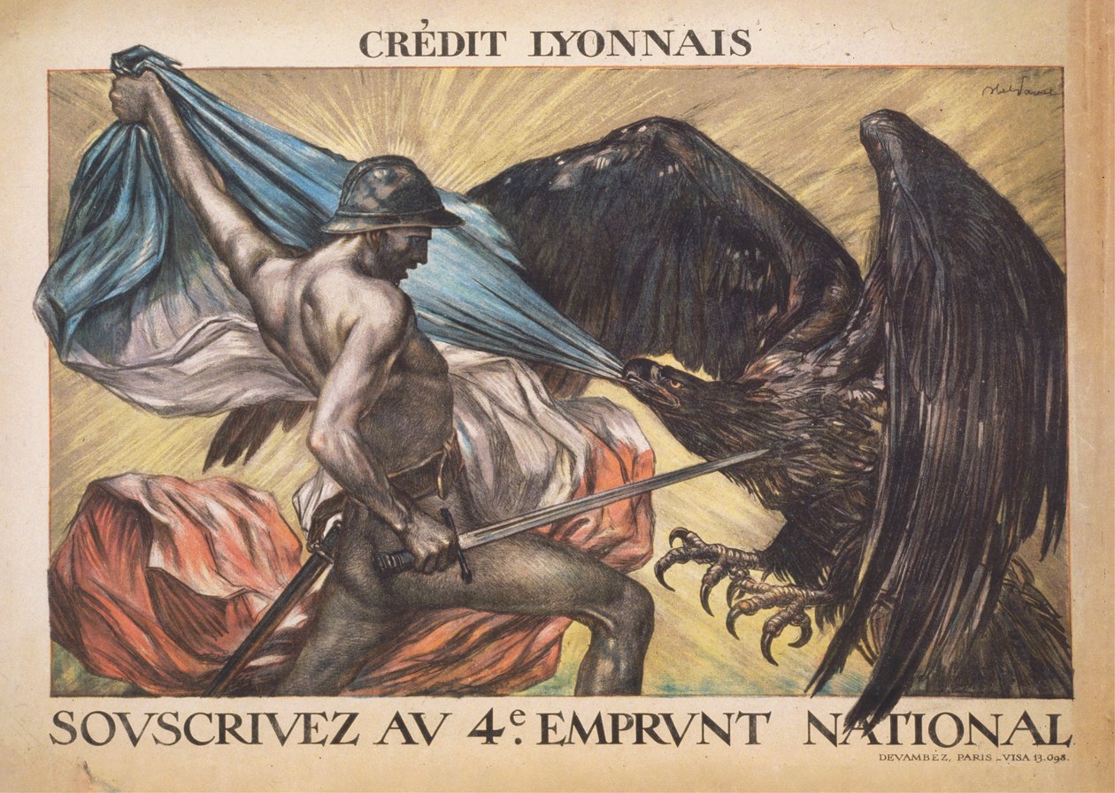 Crédit Lyonnais. Subscribe to the 4th National Loan by Abel Faivre