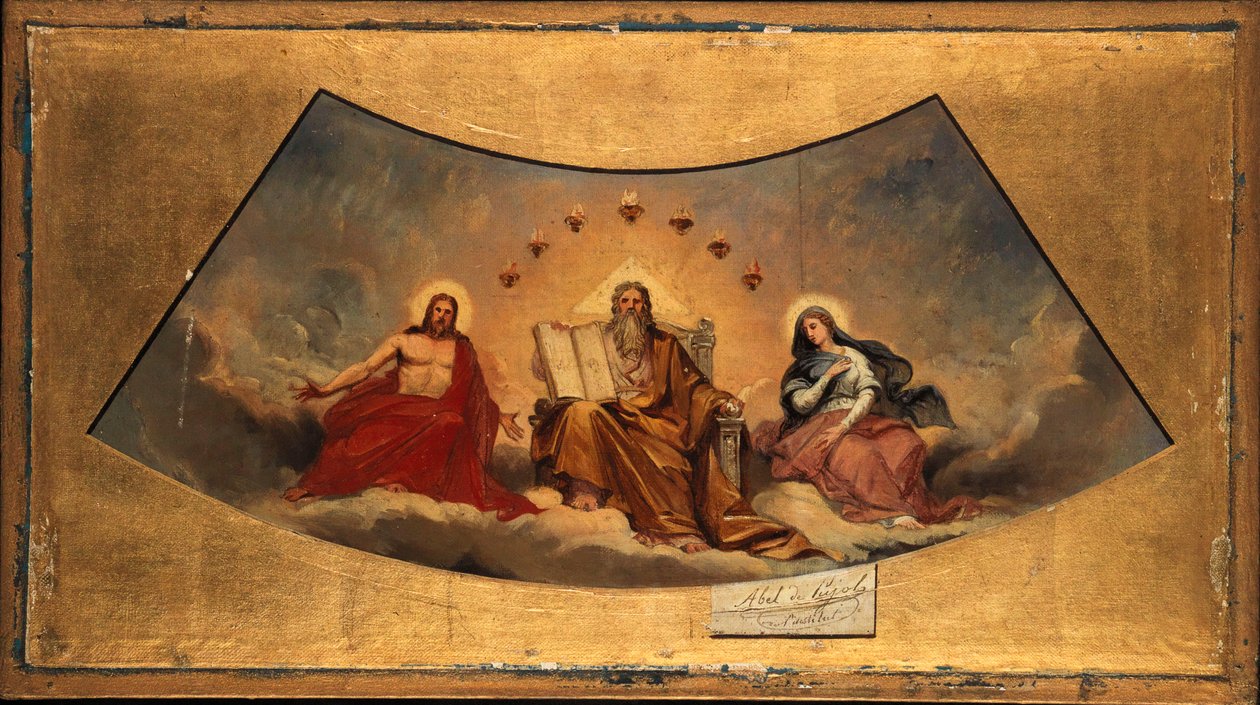 The Eternal Father, Christ and the Virgin by Abel de Pujol