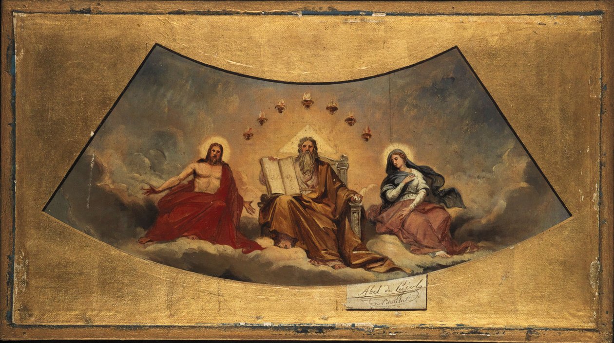 The Eternal Father, Christ and the Virgin Mary, ca. 1838 by Abel de Pujol