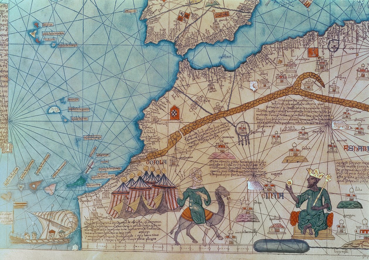 Detail from the Catalan Atlas by Abraham Cresques