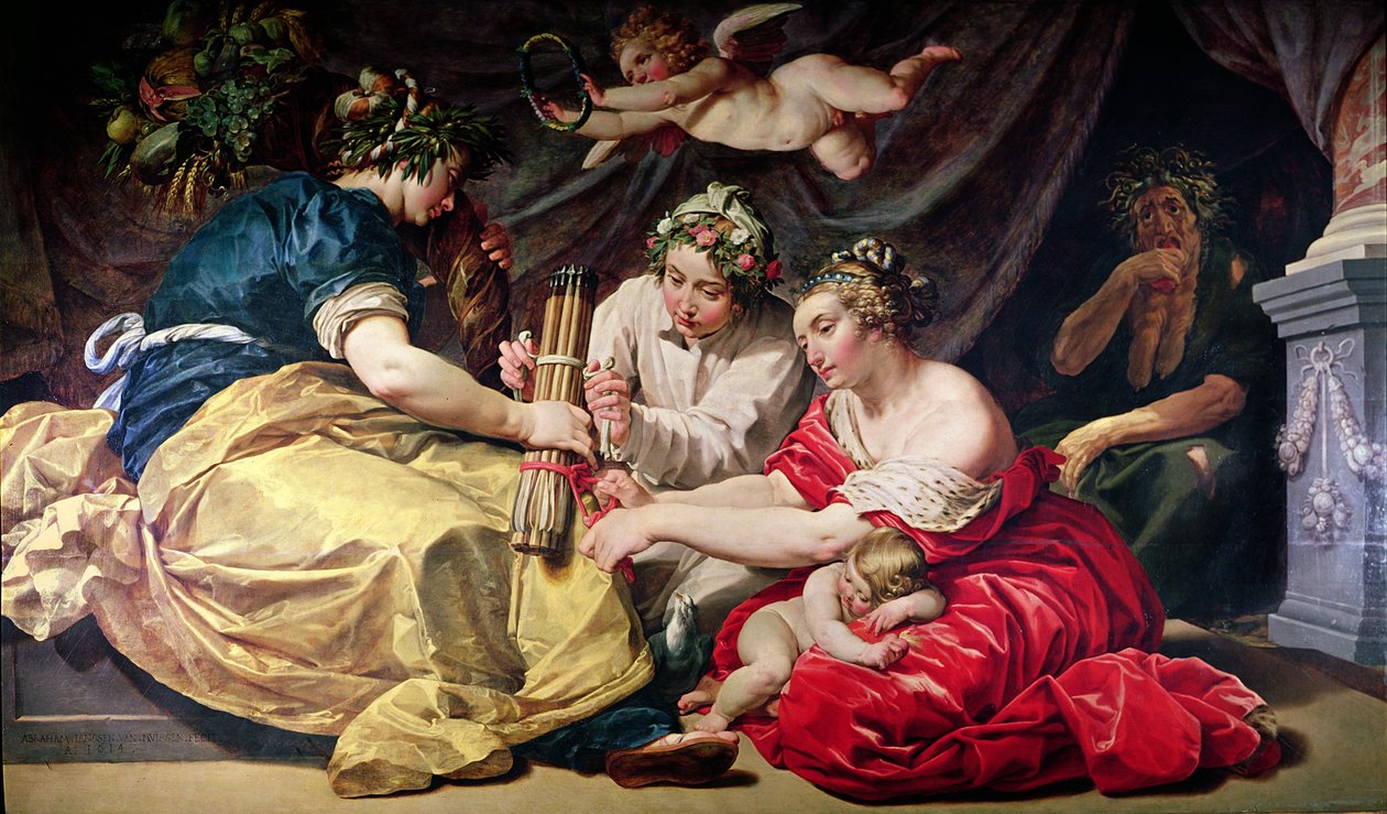 Peace and Plenty Binding the Arrows of War by Abraham Janssens van Nuyssen