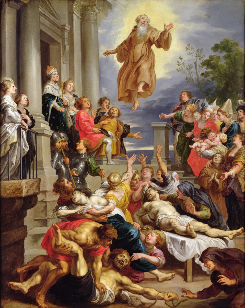 St. Francis of Paola Appearing Before the Sick by Abraham van Diepenbeeck