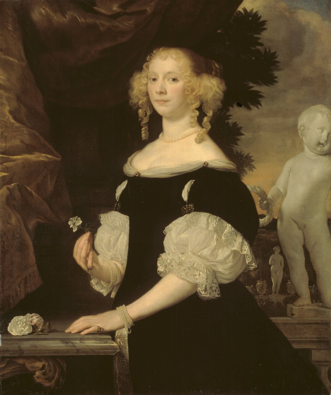 Portrait of the Widow of Admiral van Balen by Abraham Lambertsz van den Tempel