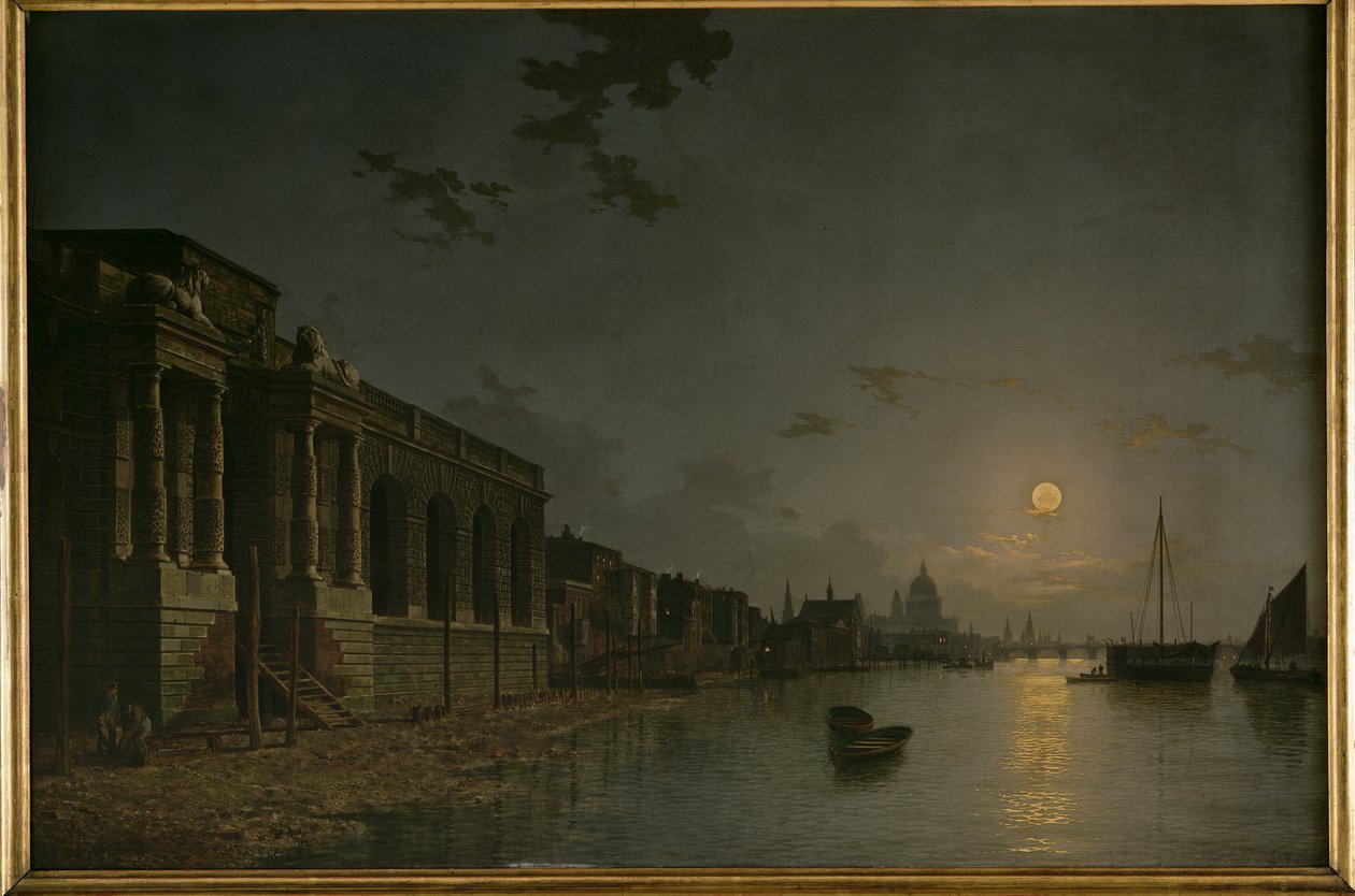 A View of the Thames by Abraham Pether