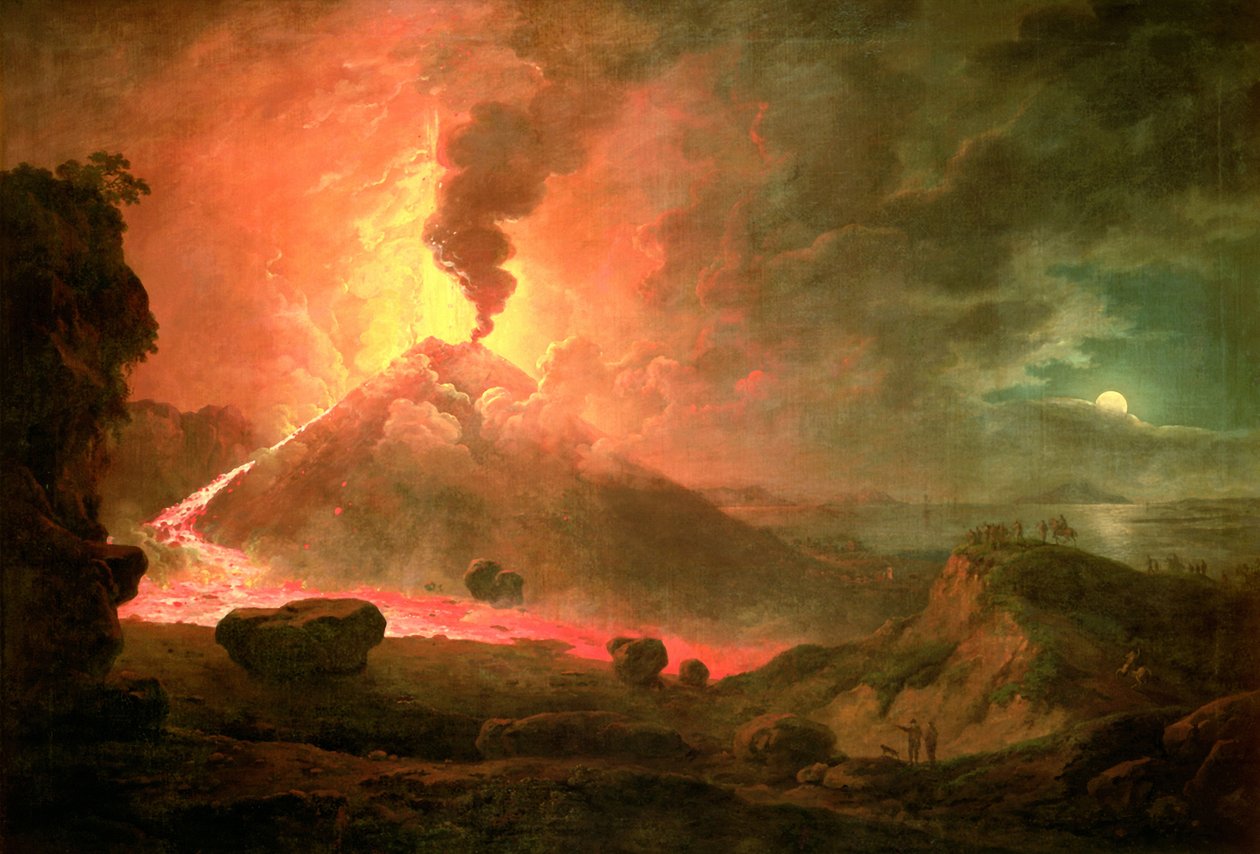 The Eruption of Vesuvius by Abraham Pether