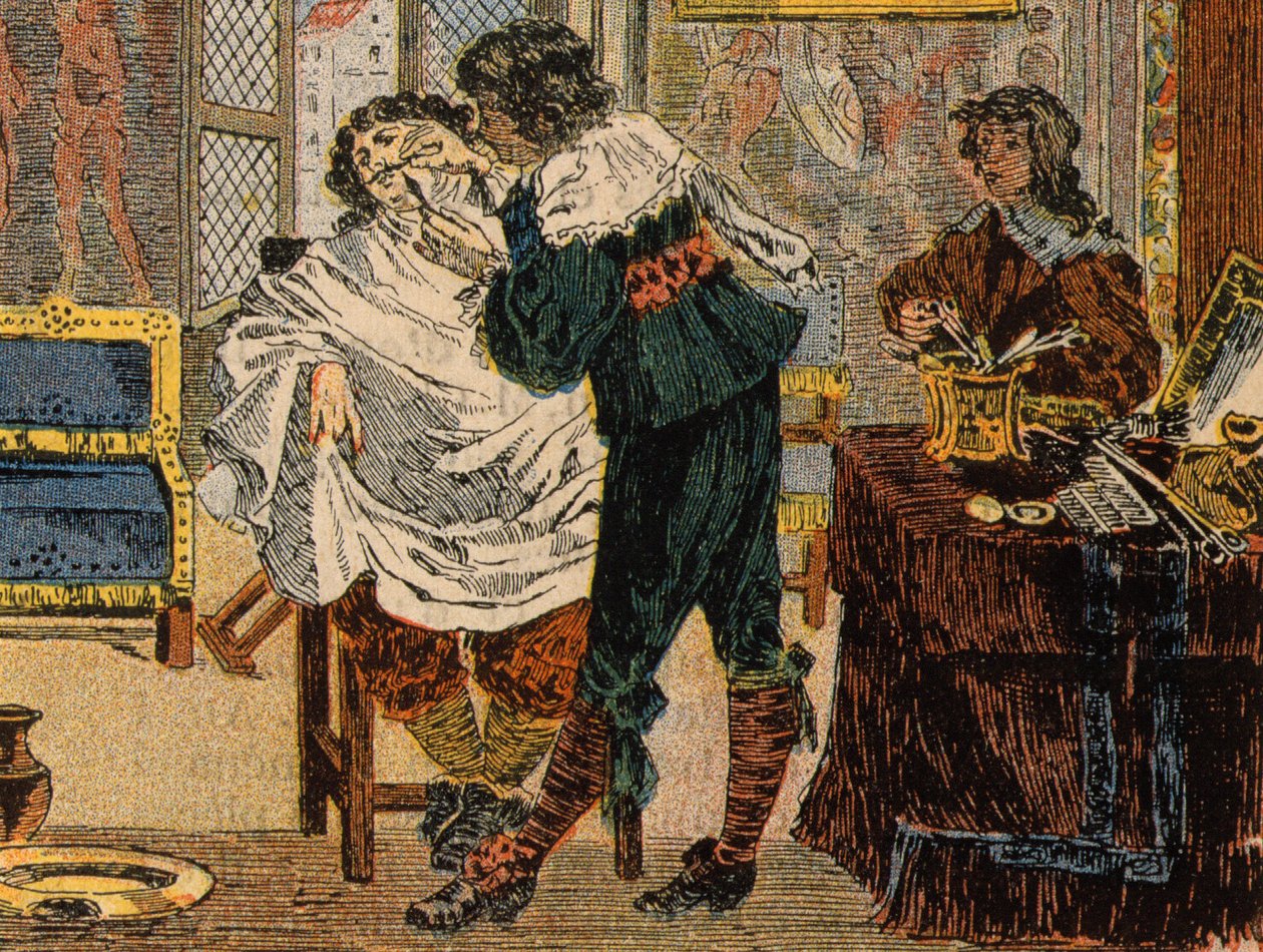 Barber under Louis XIII (after A. Bosse) by Abraham (after) Bosse
