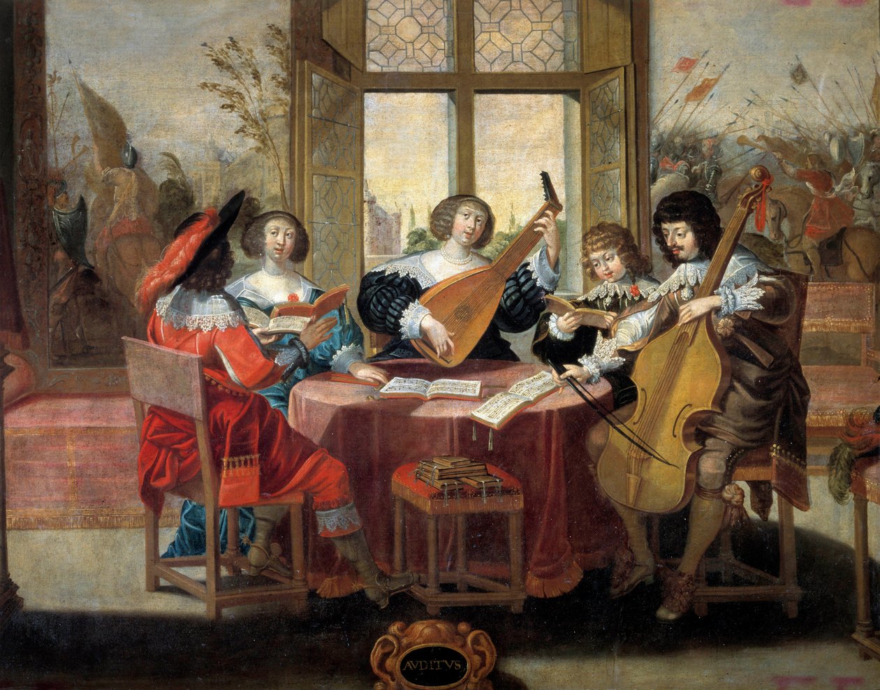 The Five Senses: Hearing by Abraham (after) Bosse