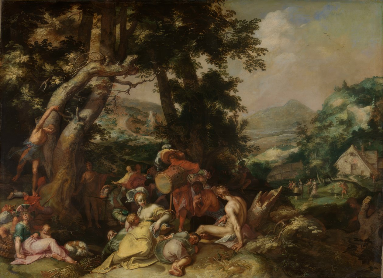 Preaching of John the Baptist by Abraham Bloemaert