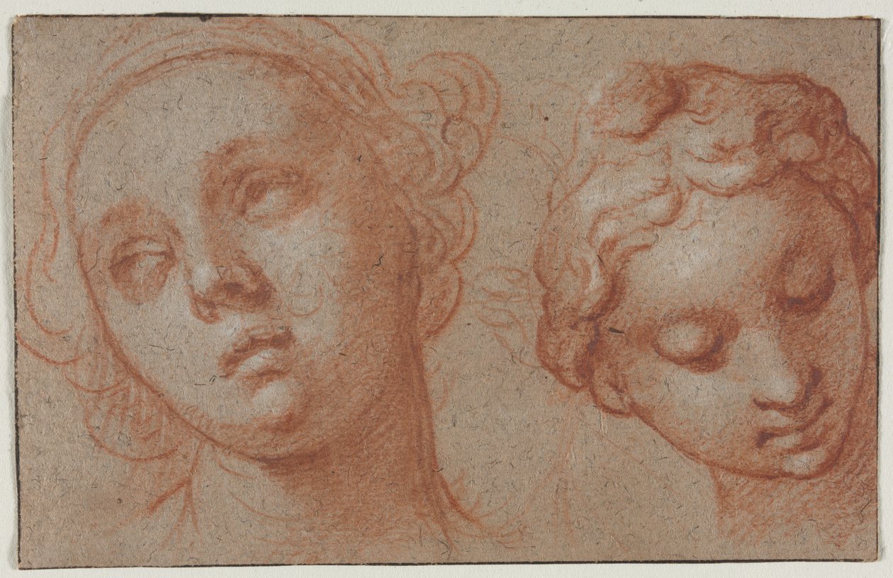 Two Female Heads by Abraham Bloemaert