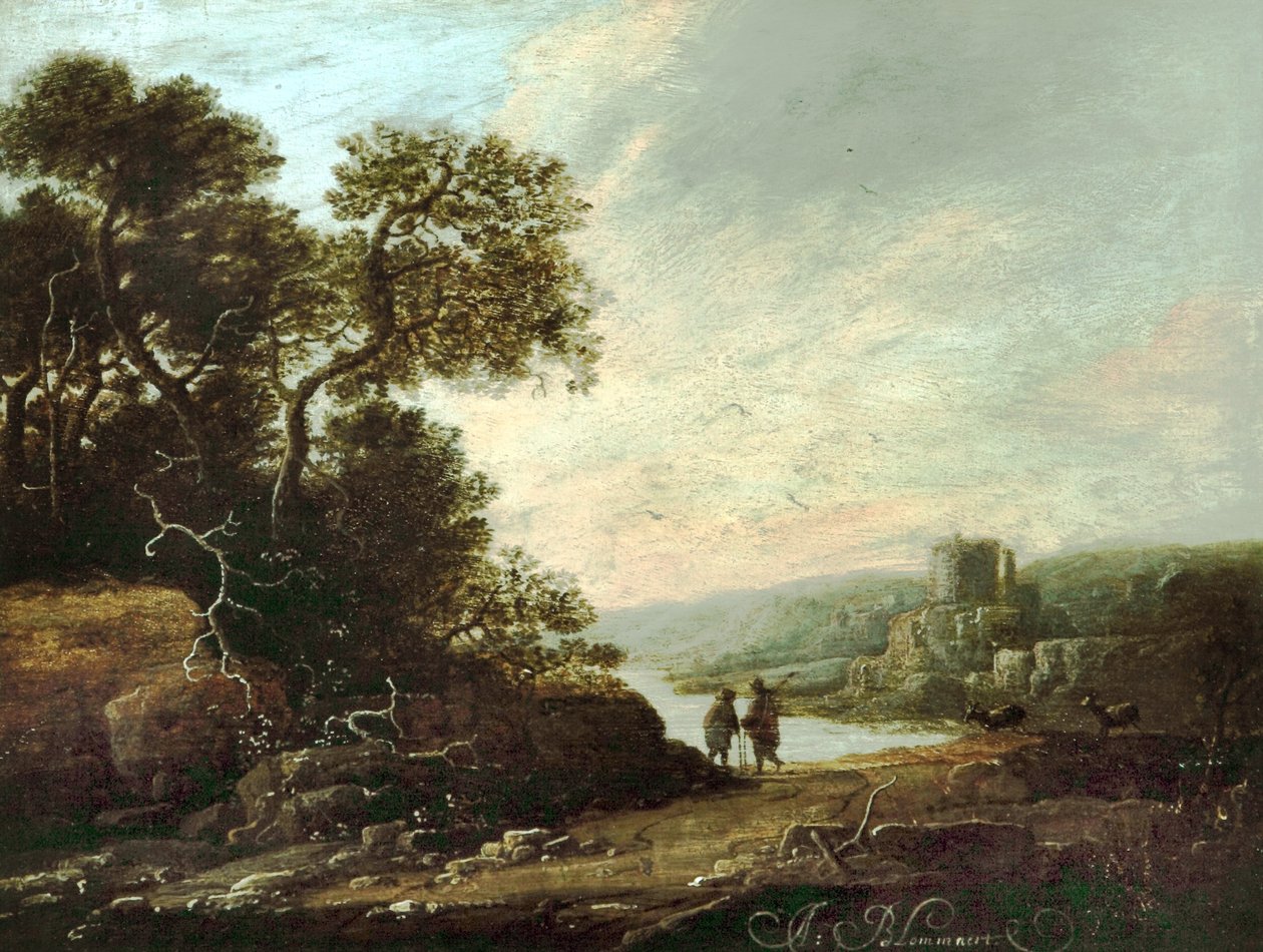Landscape with Castle Ruins by Abraham Blommaert