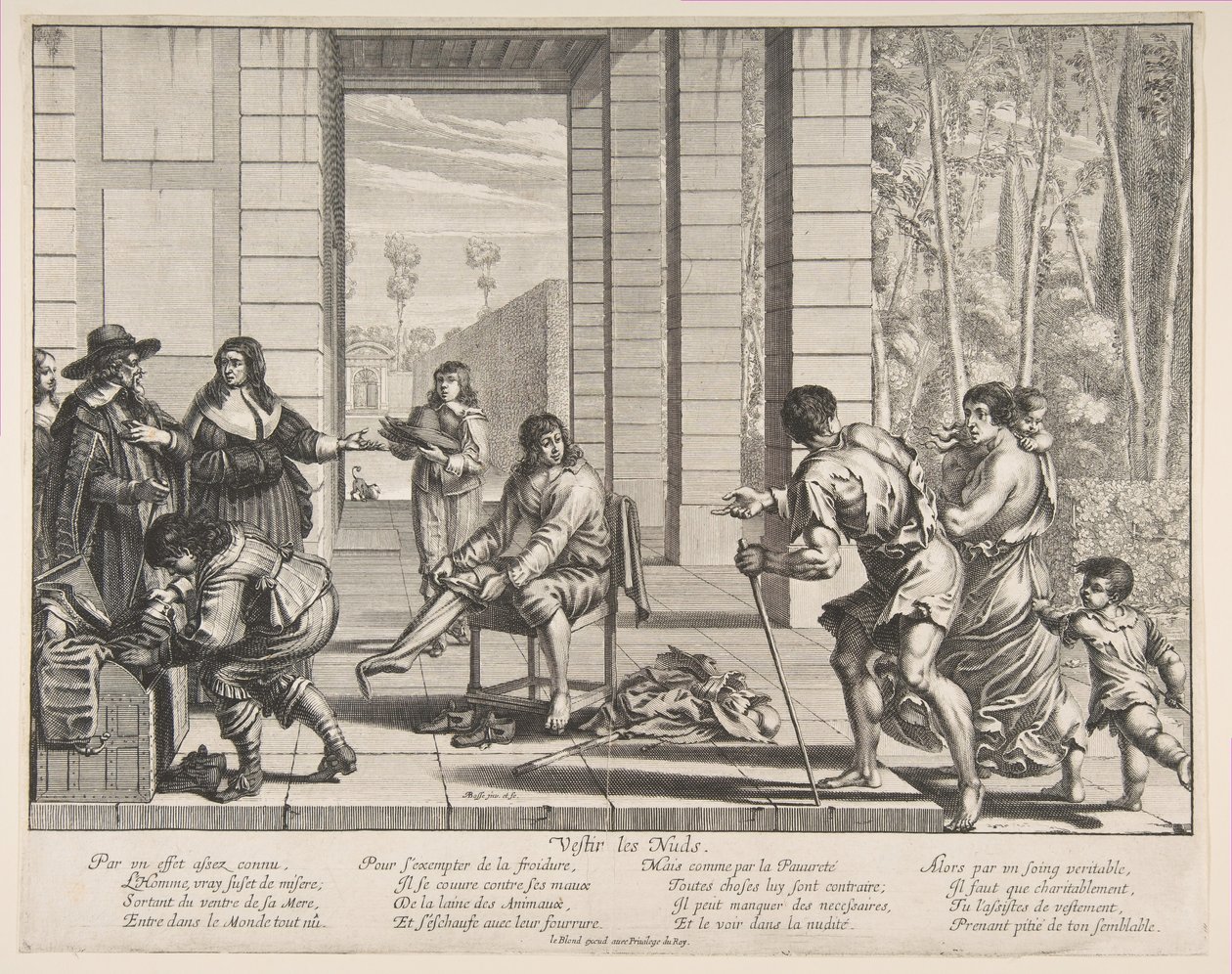 Clothing Beggars by Abraham Bosse
