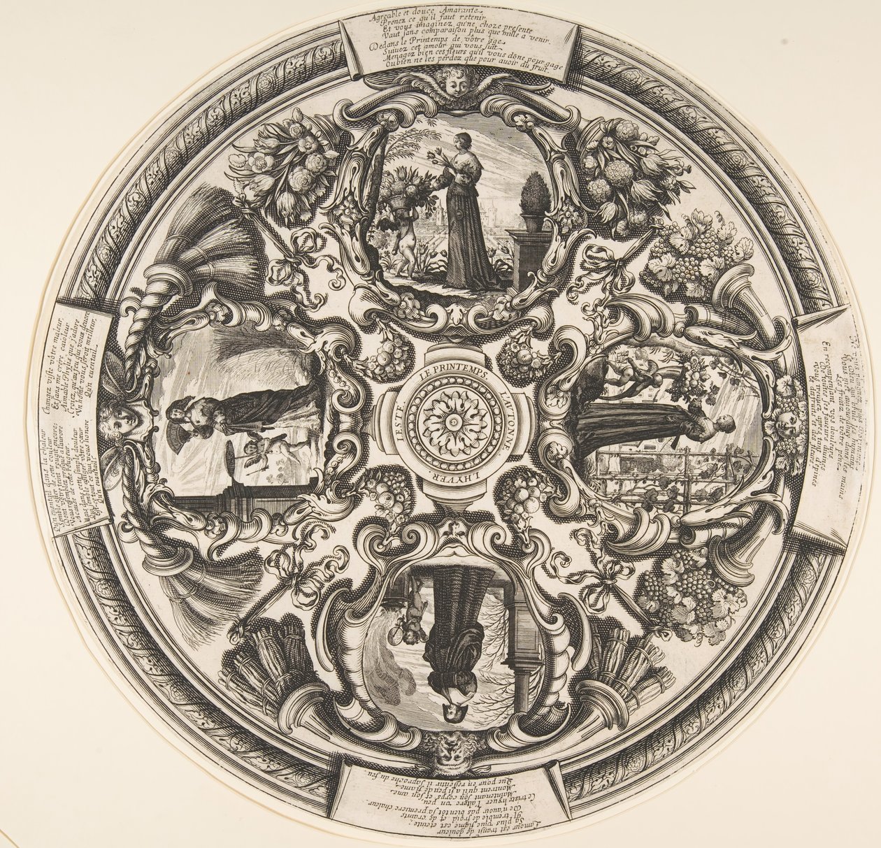The Four Seasons by Abraham Bosse