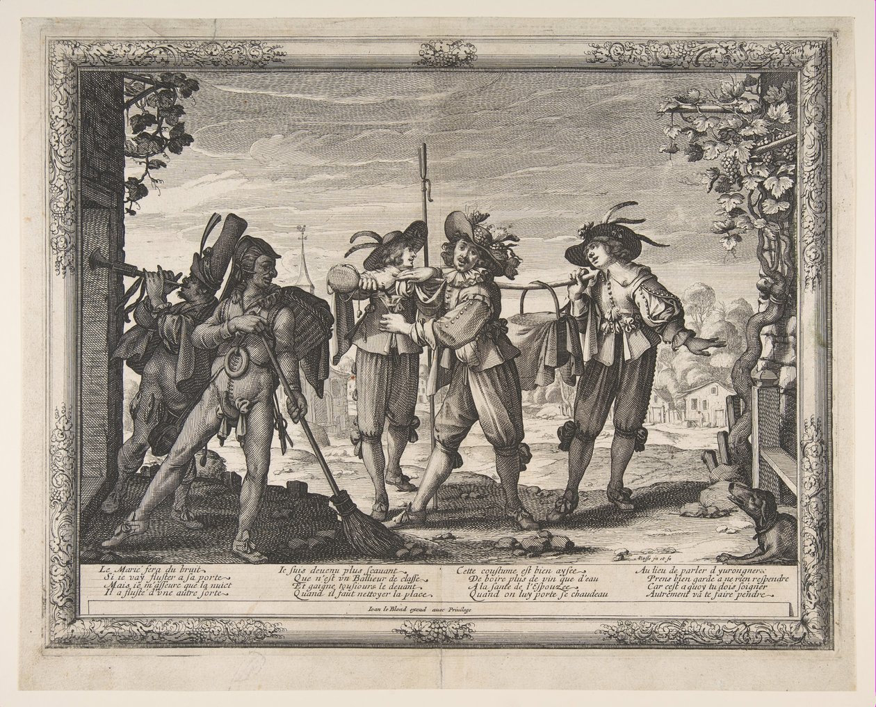 The Hotpot Carried to the Newlyweds, or The Racket by Abraham Bosse