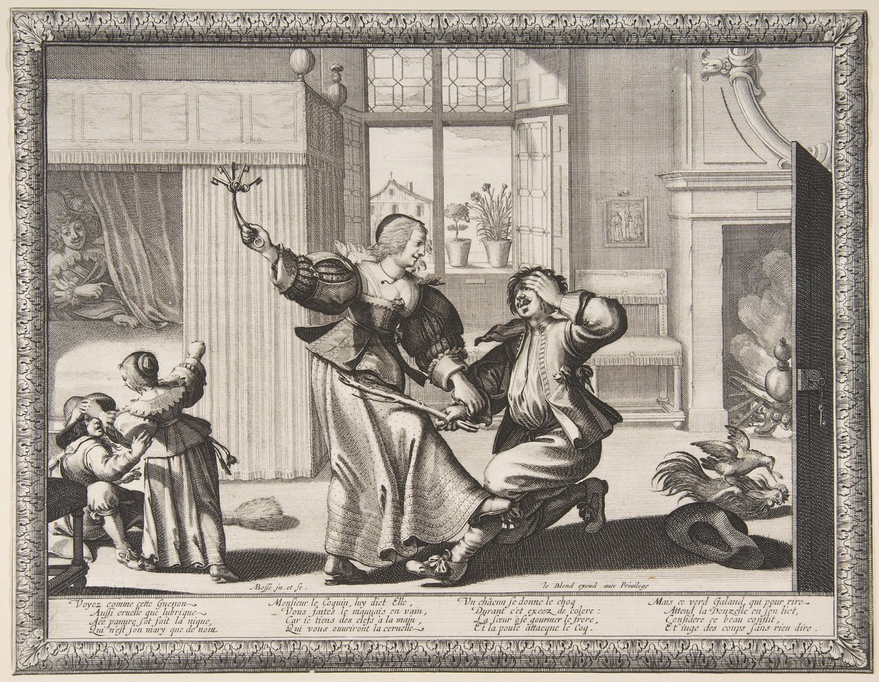 The Husband-Beater, c.1633 by Abraham Bosse