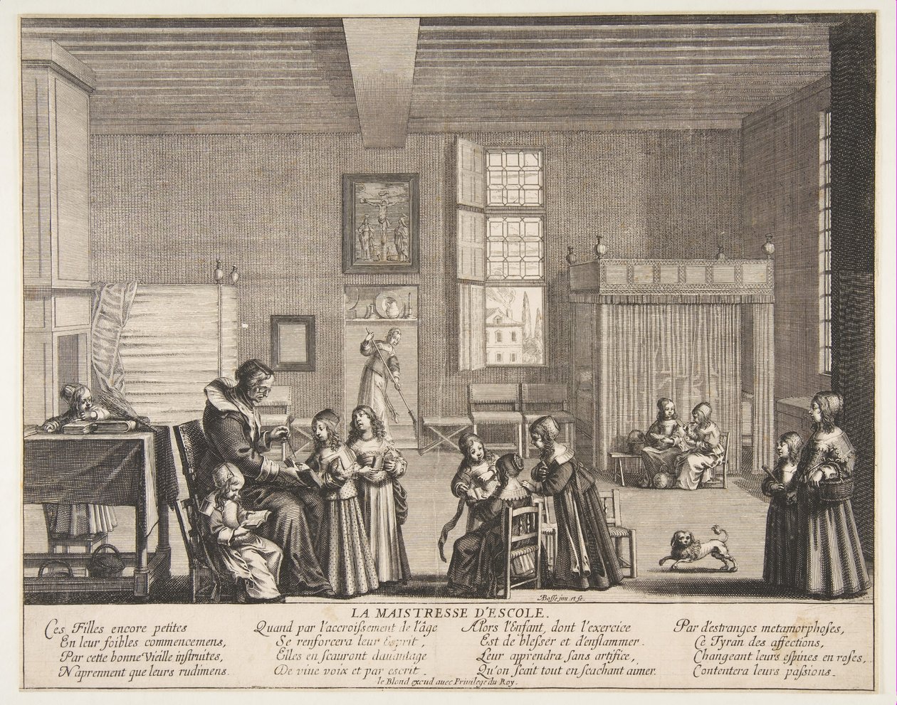 The School Mistress by Abraham Bosse