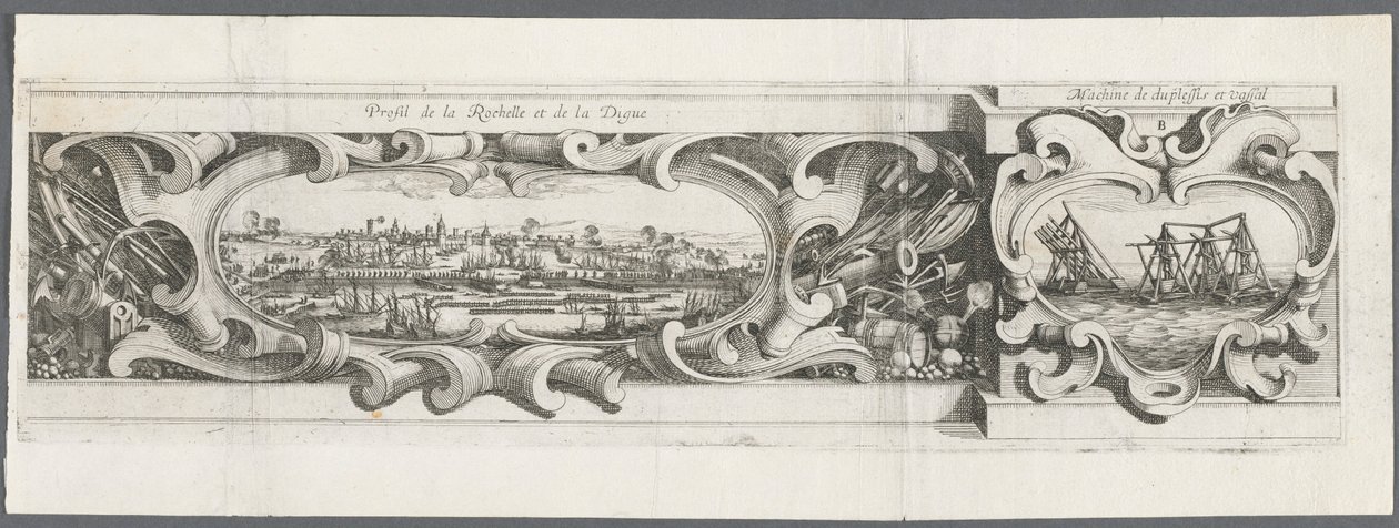 The Siege of La Rochelle: Plate 16 by Abraham Bosse