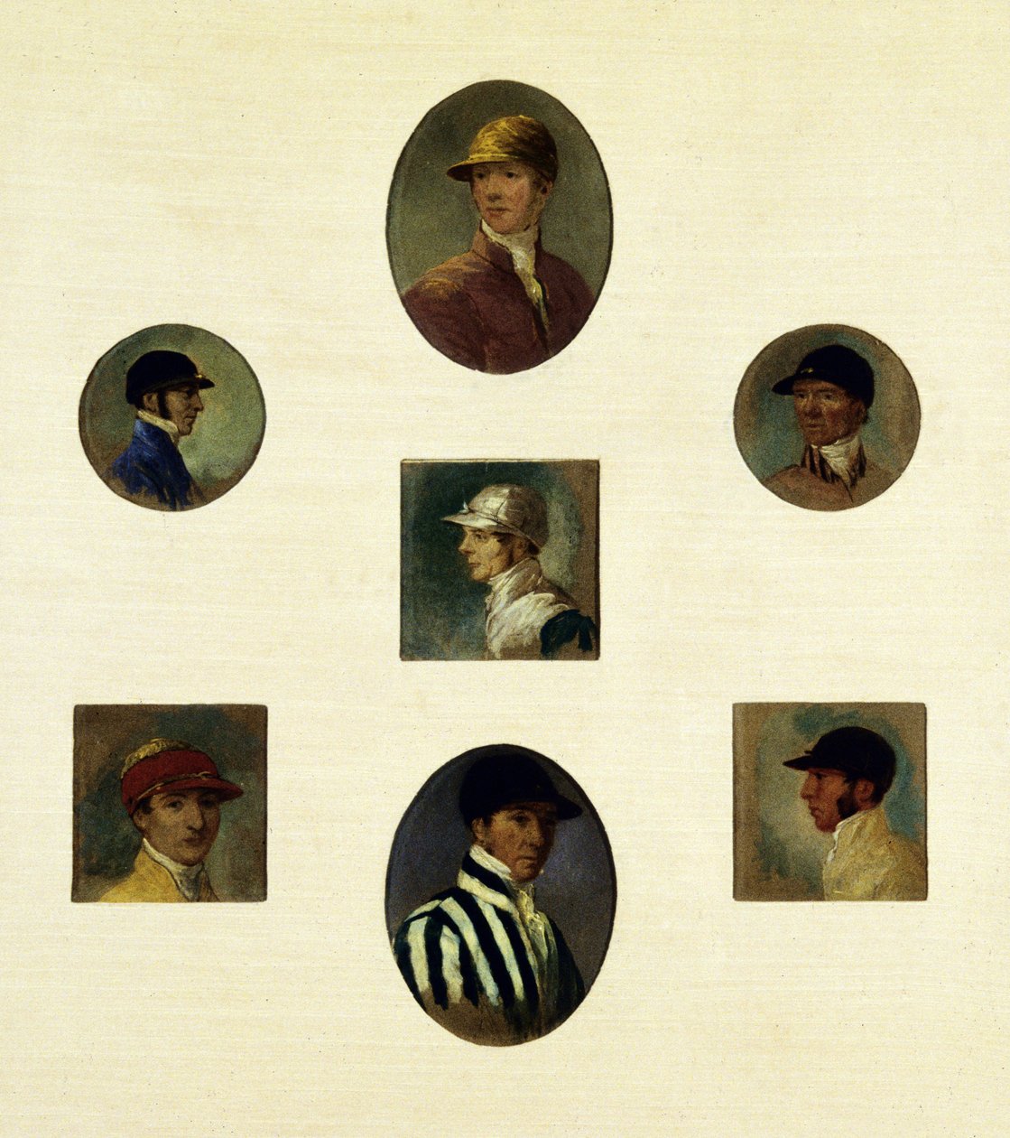 Studies of Jockeys, c.1830 by Abraham Cooper
