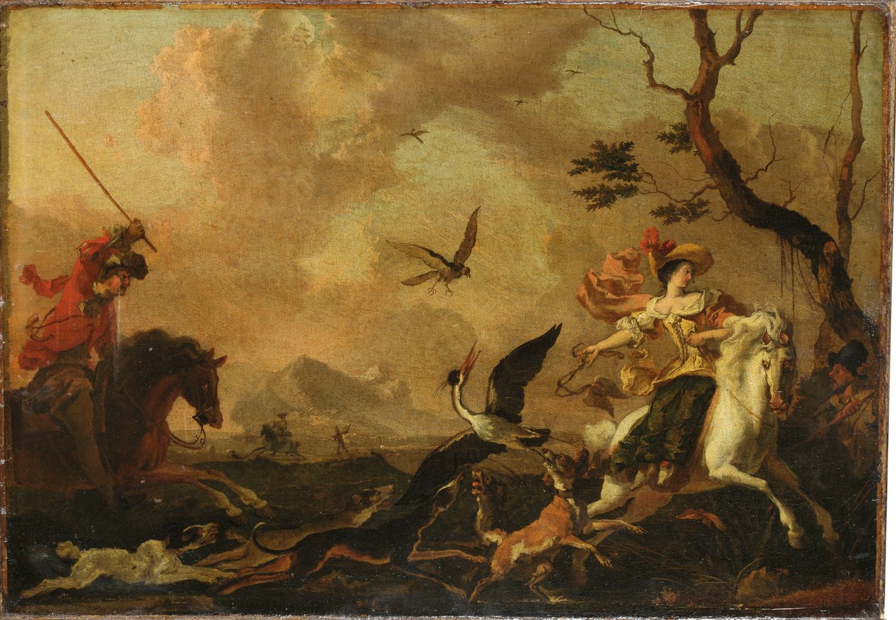 A Falconry Party by Abraham Danielsz. Hondius