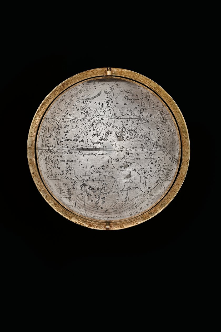 Two Exceptional Terrestrial and Celestial Globes, Supported by Hercules and Atlas, Augsburg, 1697-99 by Abraham Drentwett