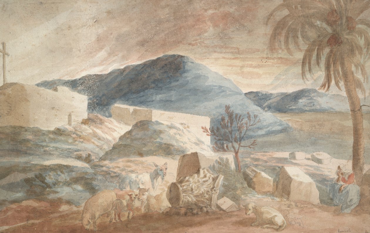 Arcadian Landscape by Abraham Genoels