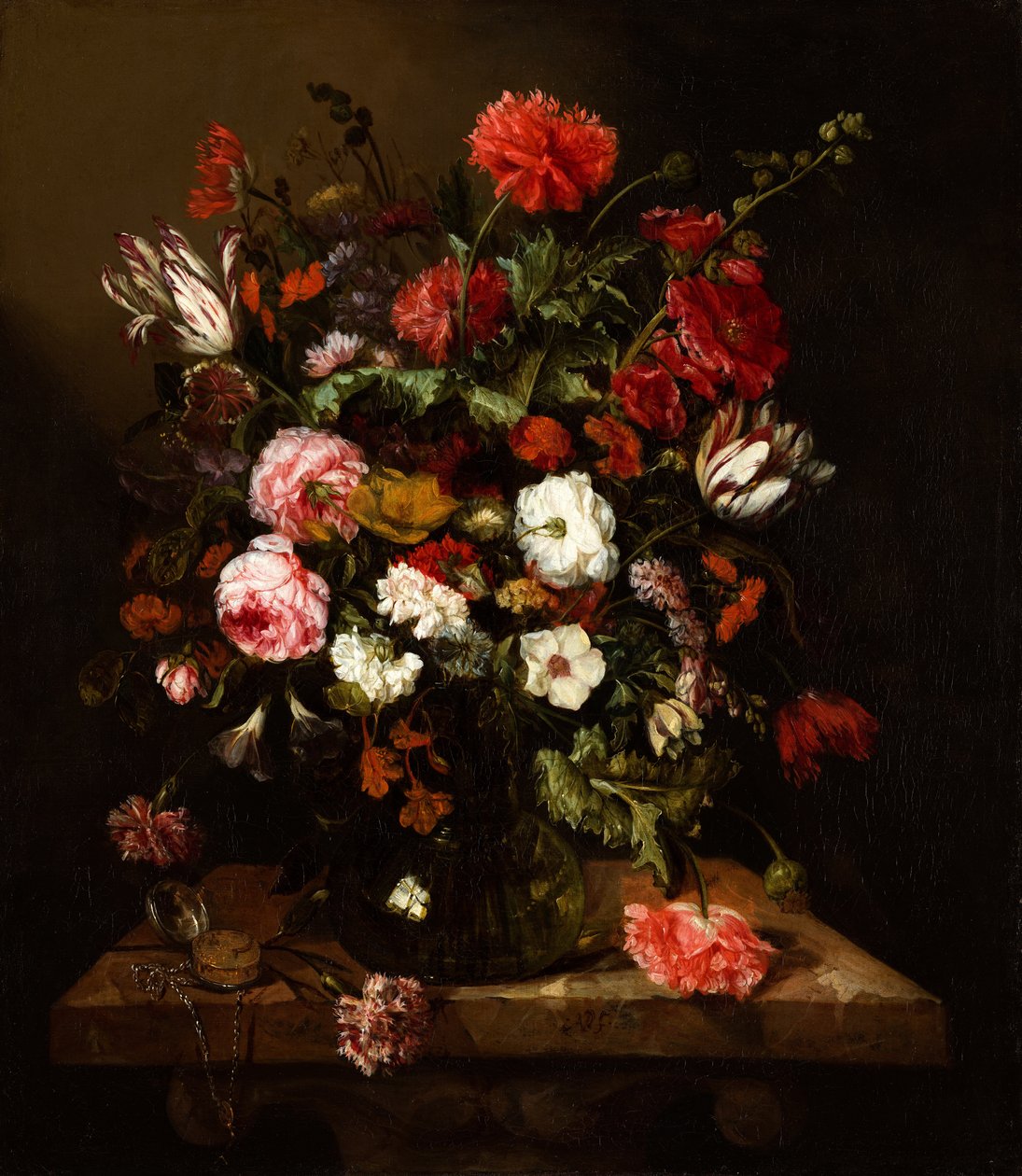 Still Life with Flowers by Abraham Hendricksz van Beyeren