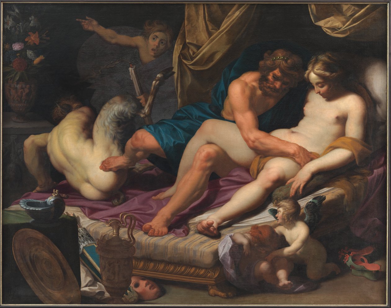 Hercules Kicking Faunus out of Omphale