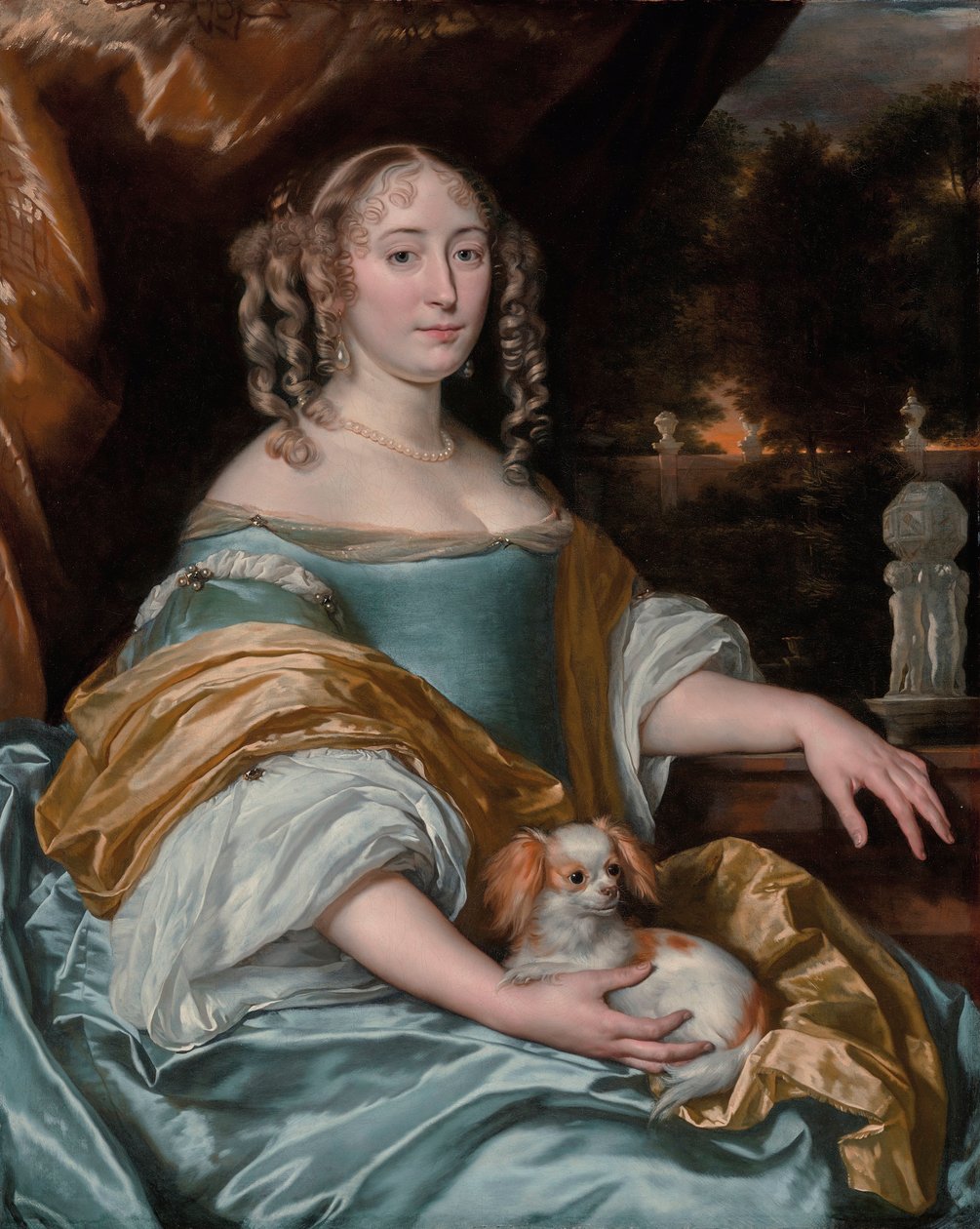 Portrait of Jacquemijna Le Pla by Abraham Lambertsz van den Tempel
