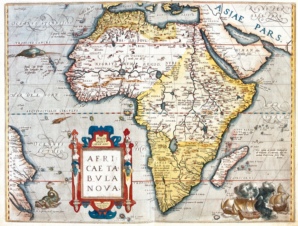 Africa by Abraham Ortelius