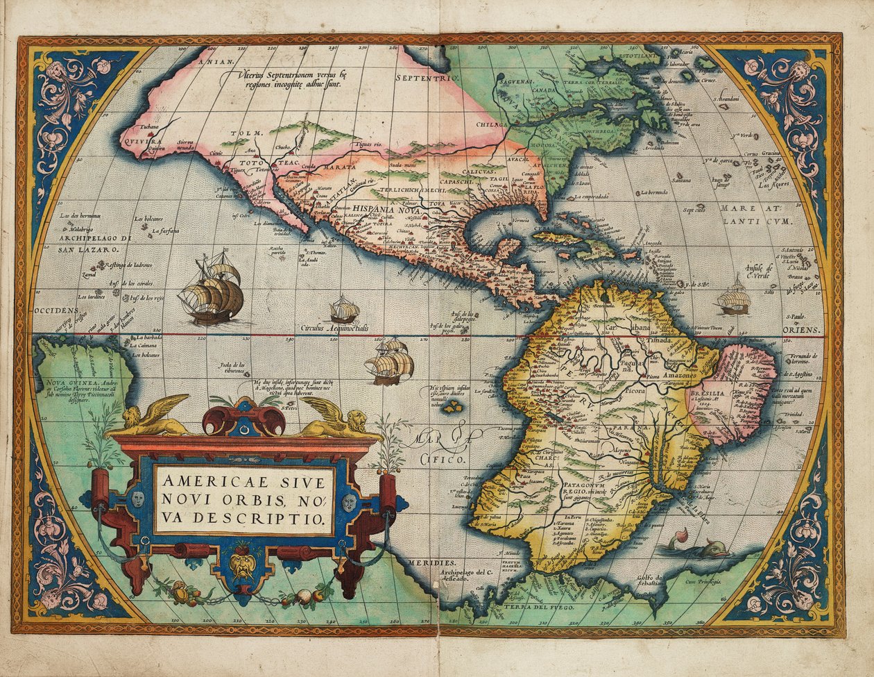 The Americas or the New World, Newly Described by Abraham Ortelius