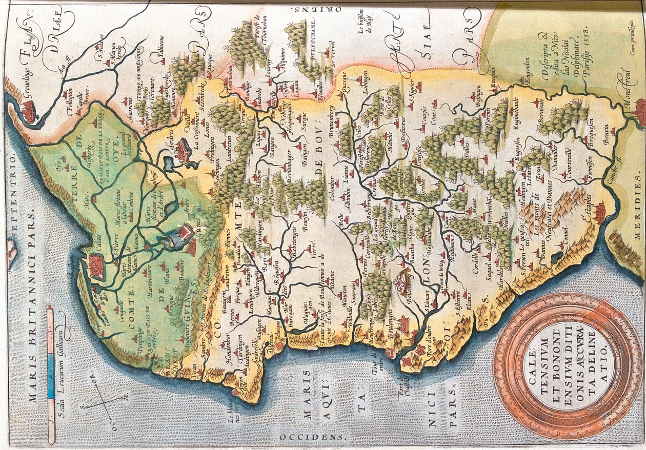 Nord-Pas de Calais, France by Abraham Ortelius